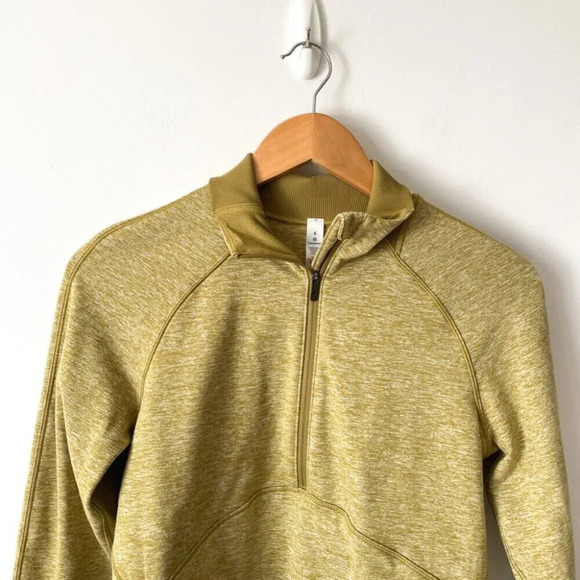 Lululemon Always Alert 1/2 Zip Jacket Sweater Heathered Grape Leaf Size 6 - Picture 6 of 9